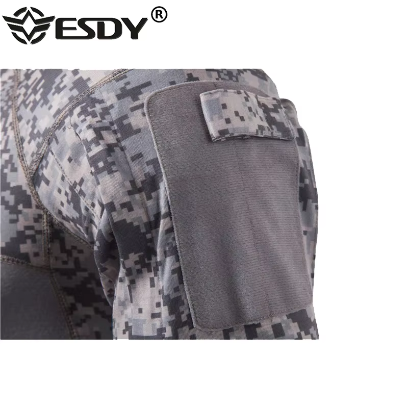 Camiseta táctica militar estilo USA manga larga camuflaje - imagen 5