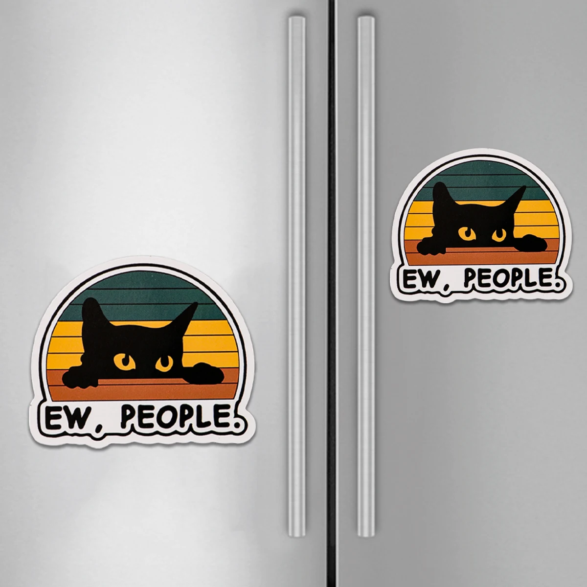 Imanes para nevera gato negro kawaii magnéticos, decoración DIY - imagen 2