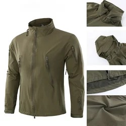 Chaqueta cortavientos con capucha térmica para actividades aire libre