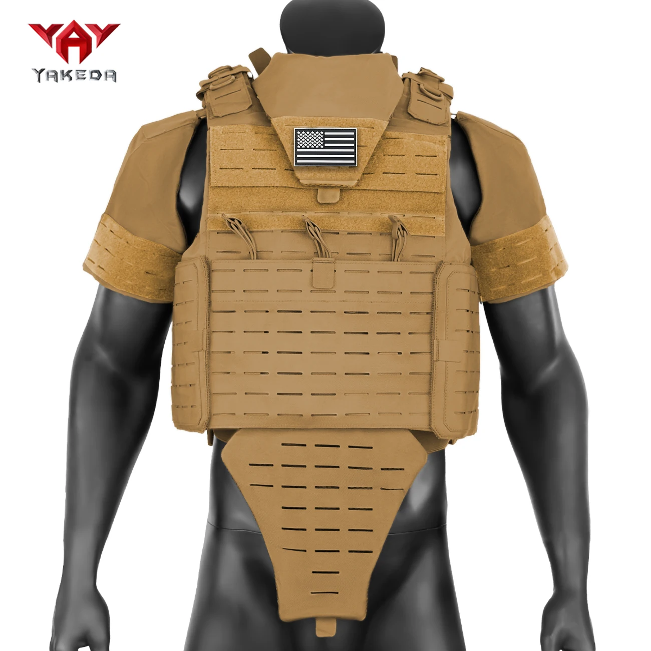 YAKEDA chaleco de caza táctico ligero con protección cuello y hombros - imagen 5
