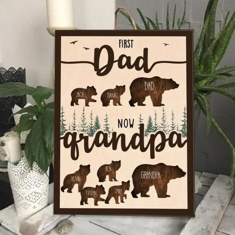 Placa identificativa de madera con grabado personalizado para nombre - imagen 3