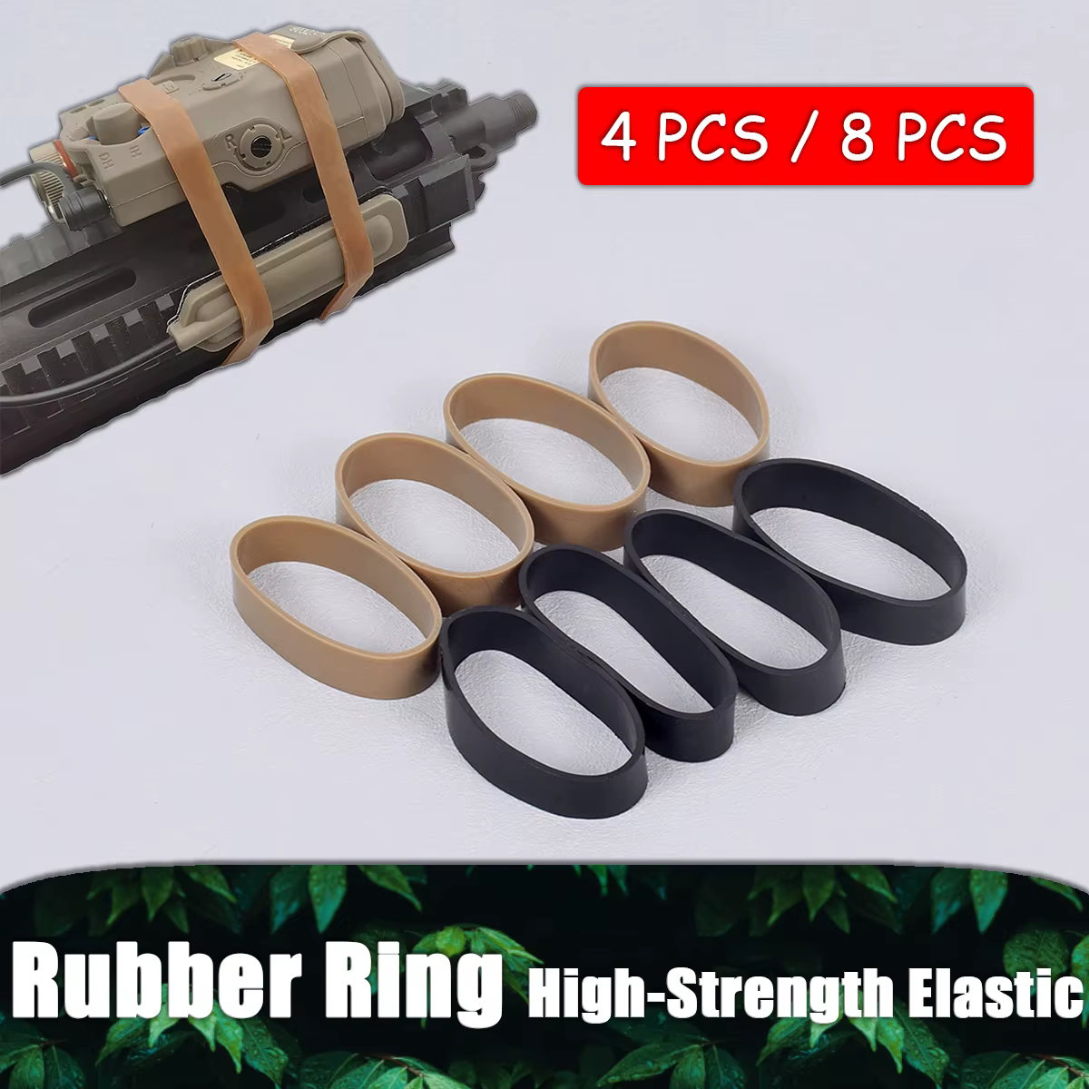 Anillo de goma para linterna táctica DBAL A2 y PEQ15 – Montaje resistente