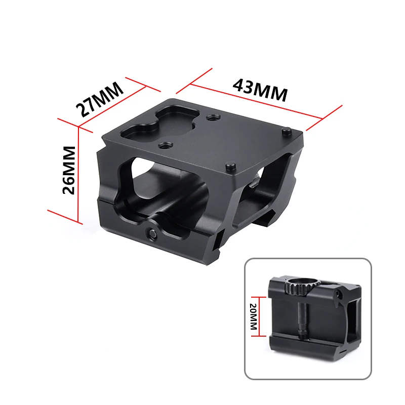 WADSN Base elevadora táctica para mira con riel Picatinny - imagen 2