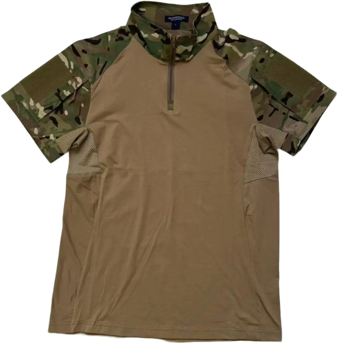 Camiseta táctica hombre camuflaje MC manga corta elástica veraniega