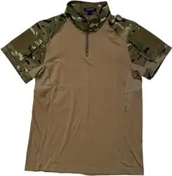 Camiseta táctica hombre camuflaje MC manga corta elástica veraniega