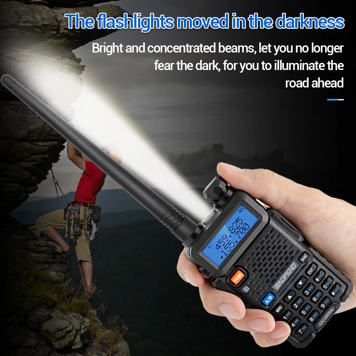 Baofeng UV-5R Walkie talkie portátil radio FM para radioaficionado - imagen 2