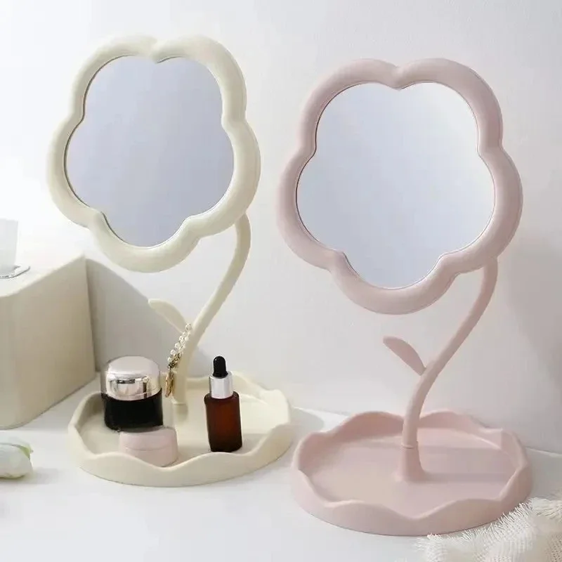 Gao Yan Espejo de escritorio floral decorativo para dormitorio - imagen 5