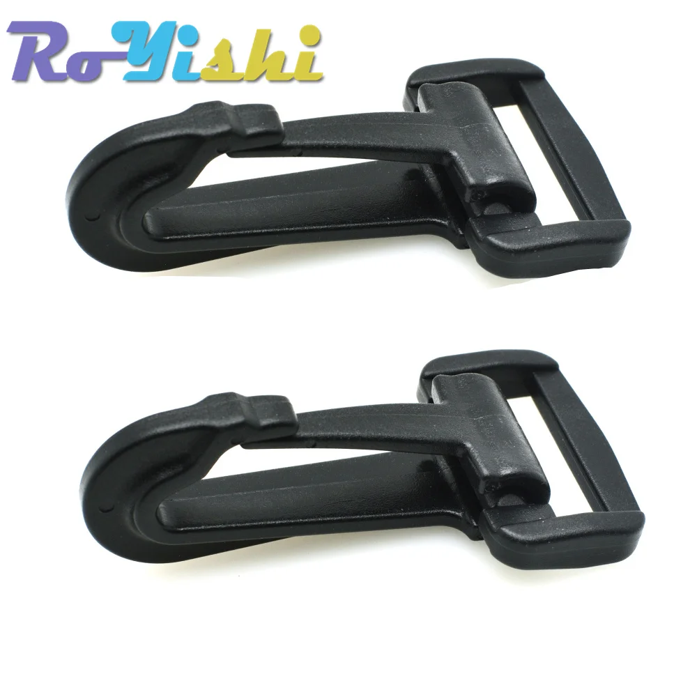 Gancho basculante plástico 1" para correa de mochila 25mm