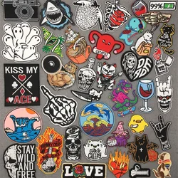 Parche bordado calavera Punk estilo Anime divertido