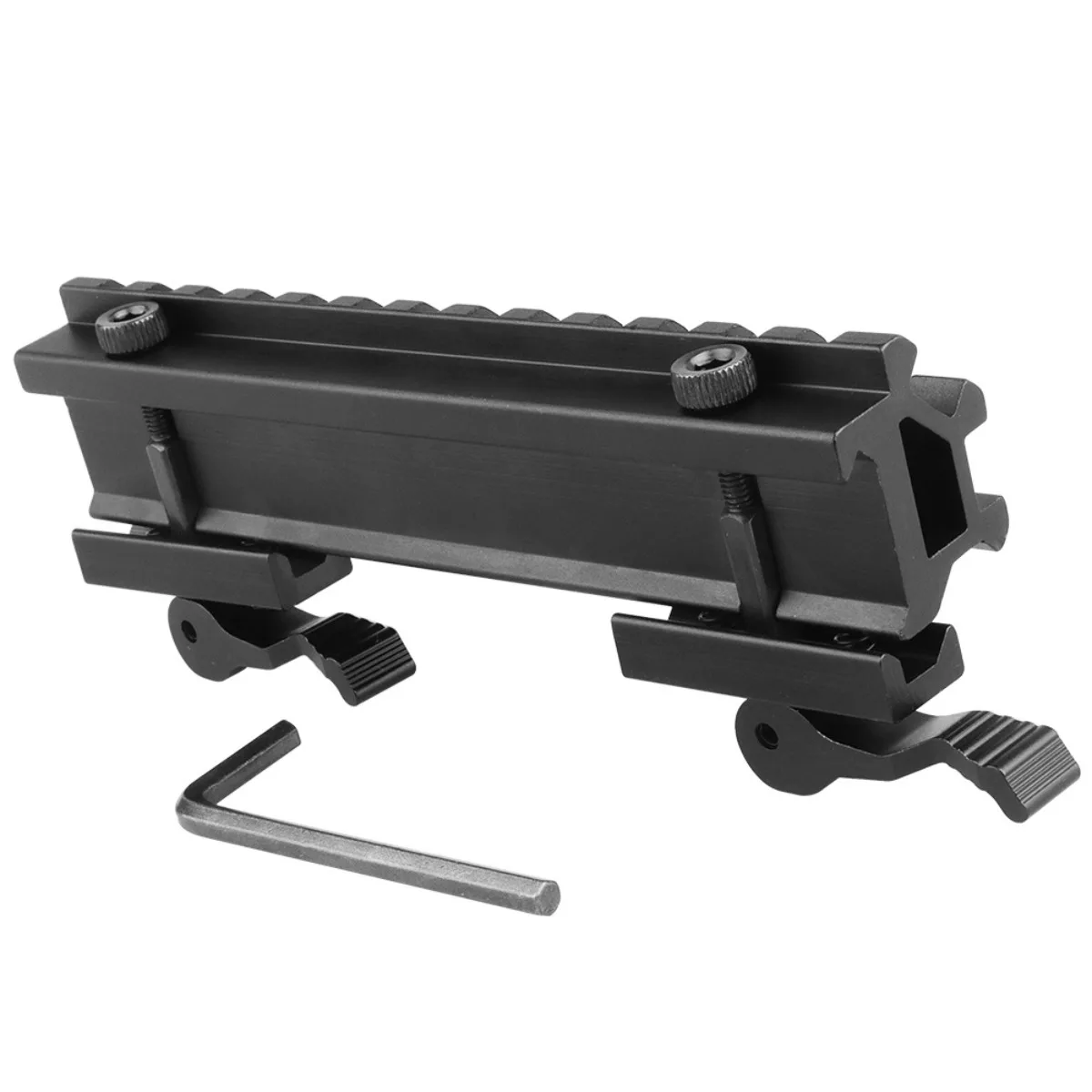 Montura rail Picatinny 45 grados 20mm desmontaje rápido – Elevador óptico táctico - imagen 3