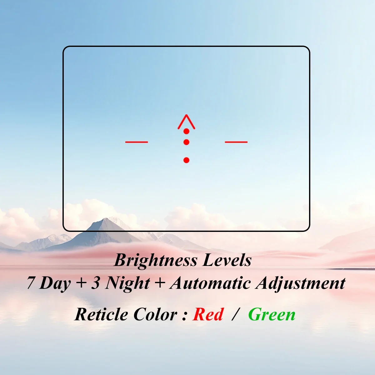 Mira réflex 559 con punto rojo y verde para riel de 20 mm