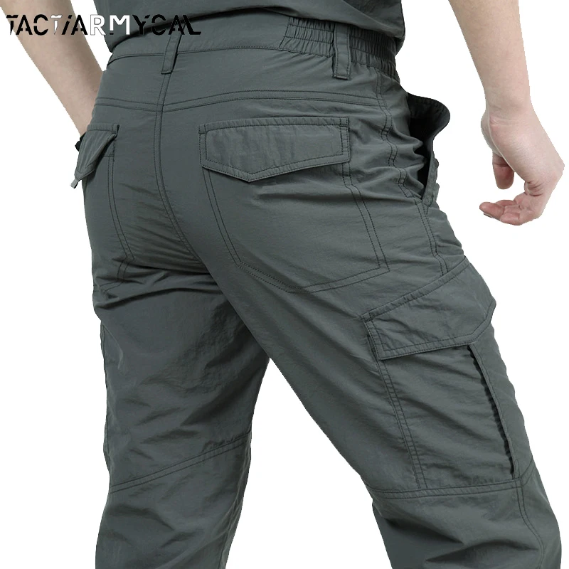 Pantalones cargo ligeros para hombre – Impermeables, secado rápido - imagen 2