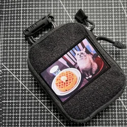 Parche táctico velcro gato – Insignia moral para mochila y ropa