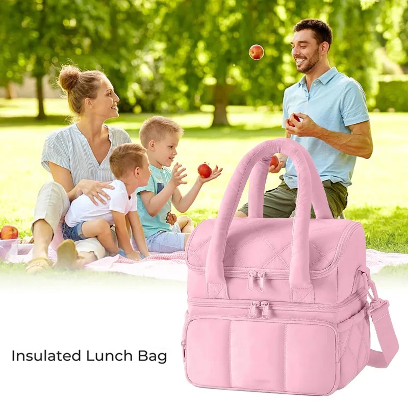 Bolsa térmica aislante grande con compartimento para picnic y camping - imagen 4