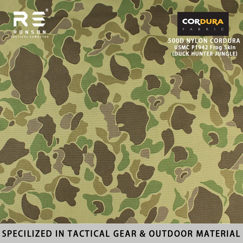 Cordura Oxford PU piel de rana camuflaje jungla NIR impermeable