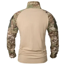 Camiseta táctica transpirable para airsoft y senderismo