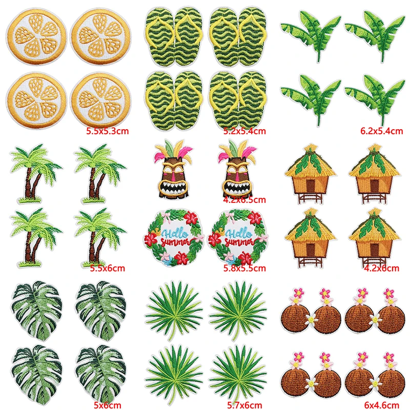 Set de parches tropicales