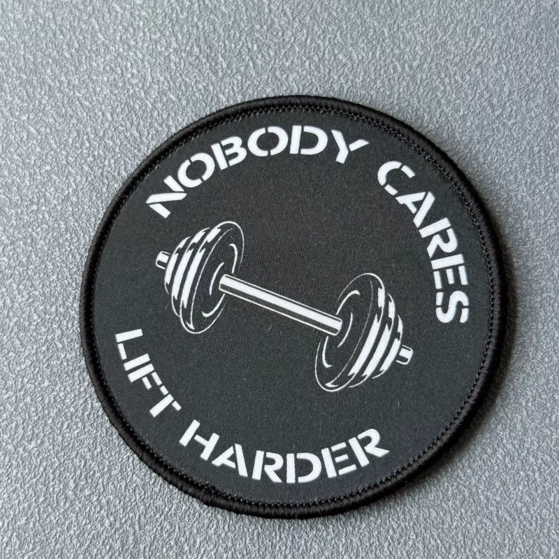 Parche táctico moral Lift Harder con gancho y bucle - imagen 4