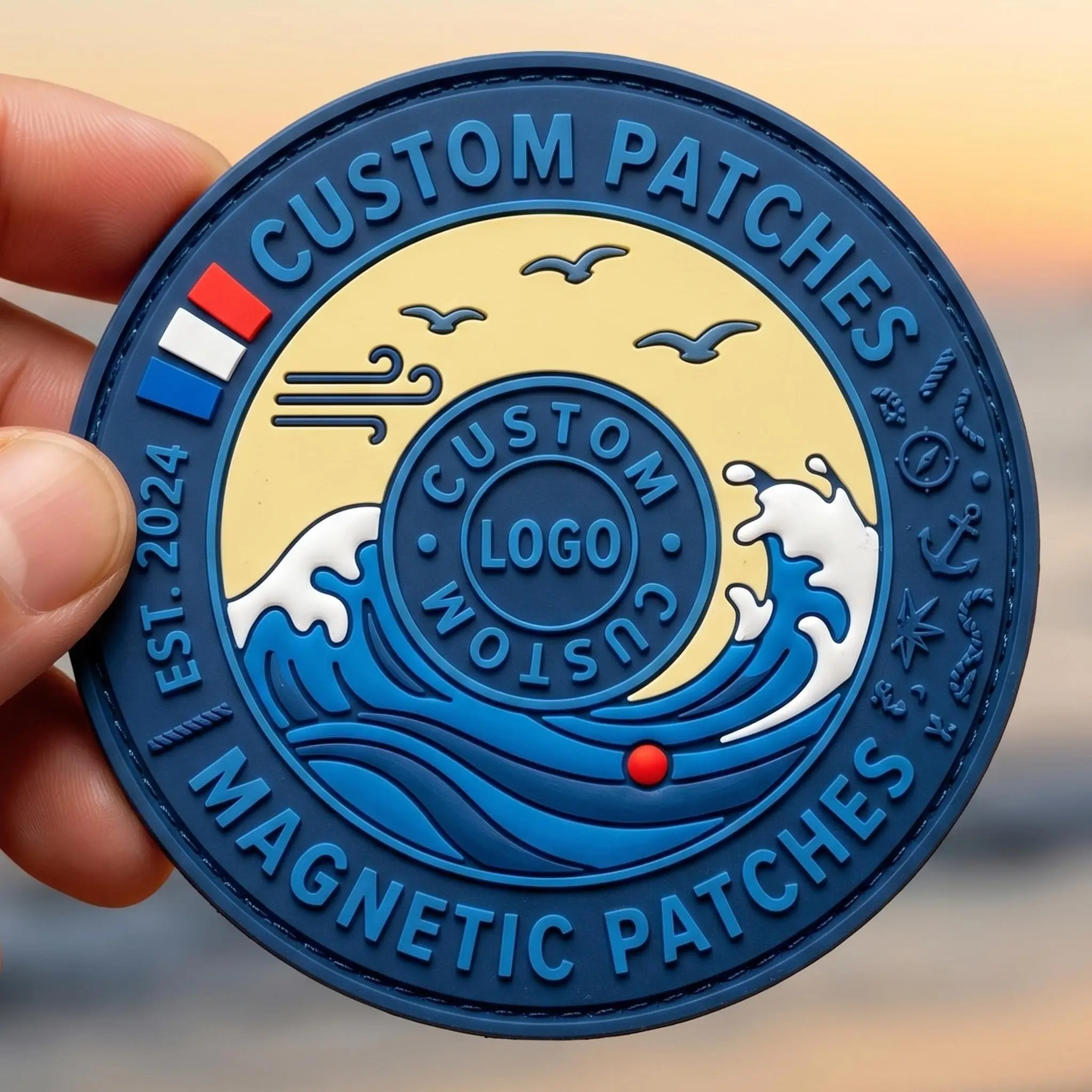 Parche PVC goma 3D para correas de mochila y brazaletes - imagen 4