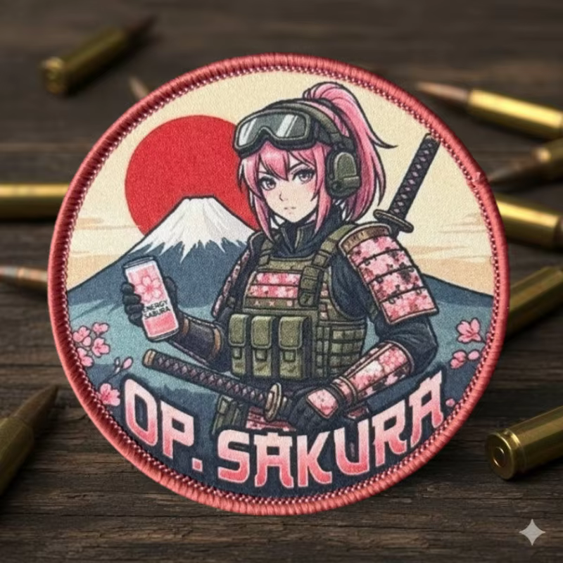 Parche táctico gancho y bucle anime chicas para ropa y gorras - imagen 3