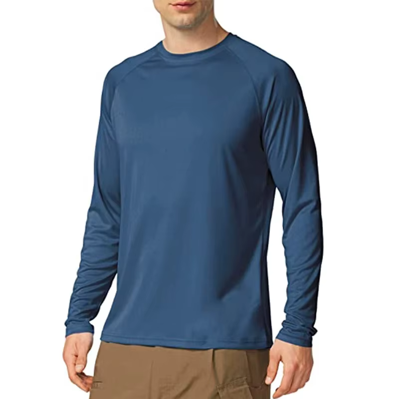 Camiseta manga larga UPF 50+ hombre transpirable secado rápido