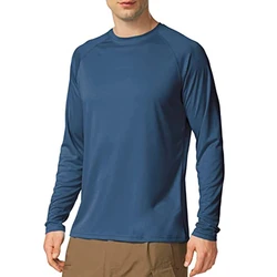 Camiseta manga larga UPF 50+ hombre transpirable secado rápido
