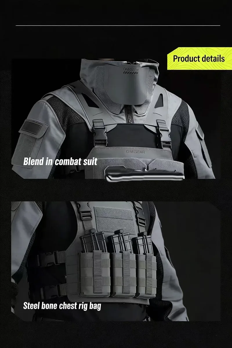 Chaqueta táctica ligera de caza con bolsillos para cargadores - imagen 3