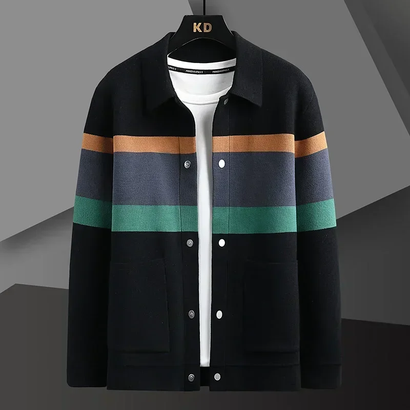 Cárdigan de punto invierno hombre – Oversize casual M-5XL - imagen 2