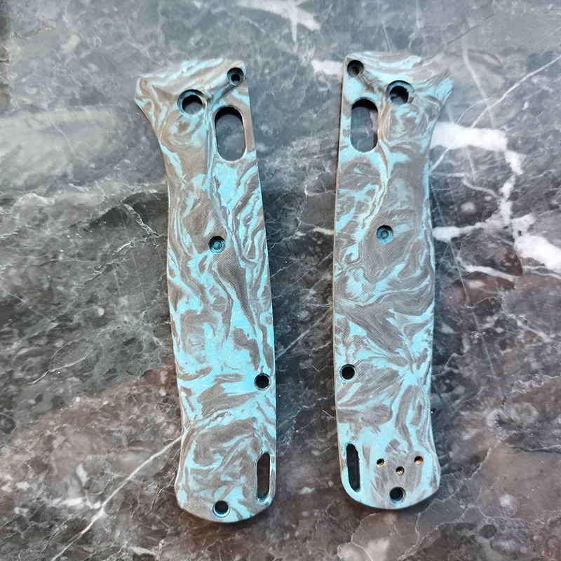 Escamas de carbono 3K para Benchmade Bugout 535 - mango repuesto DIY - imagen 2