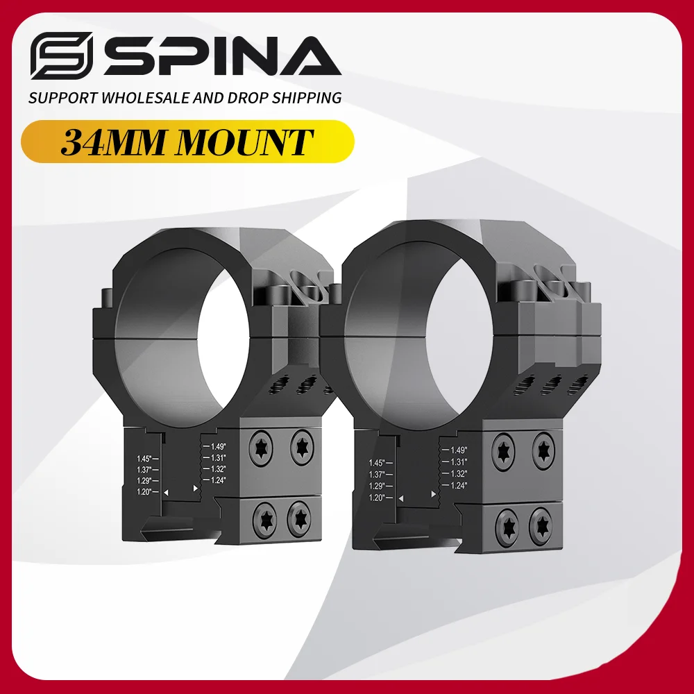 SPINA OPTICS Anillas de Montaje para Mira 34 mm Picatinny - imagen 5