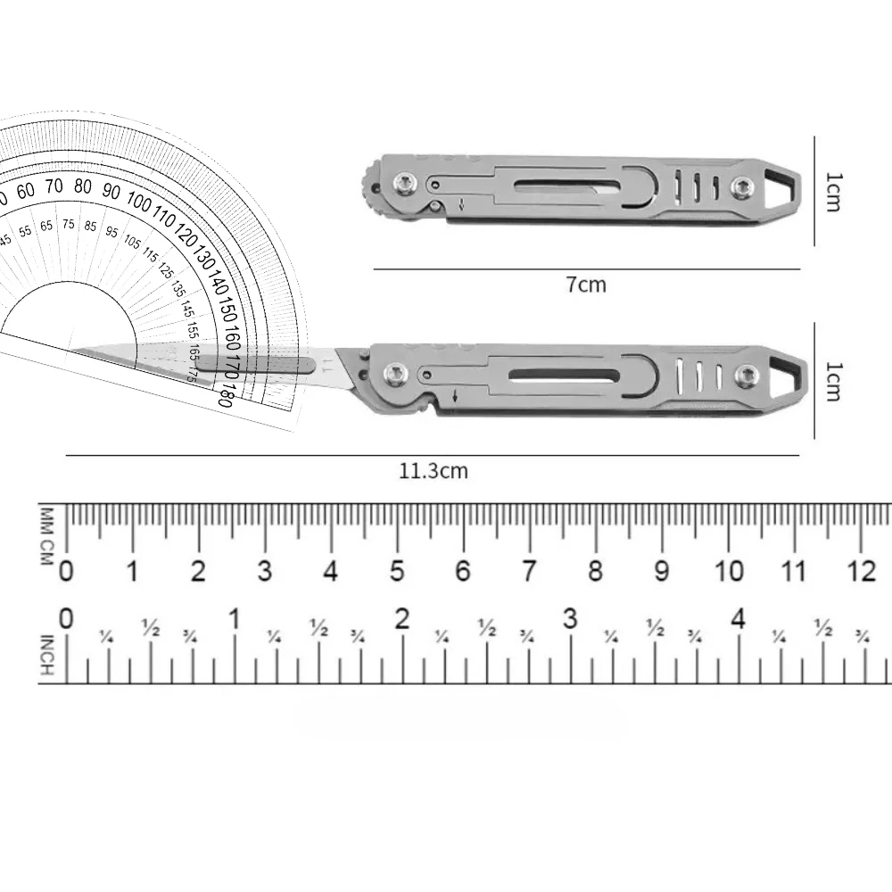Detalle del cuchillo plegado