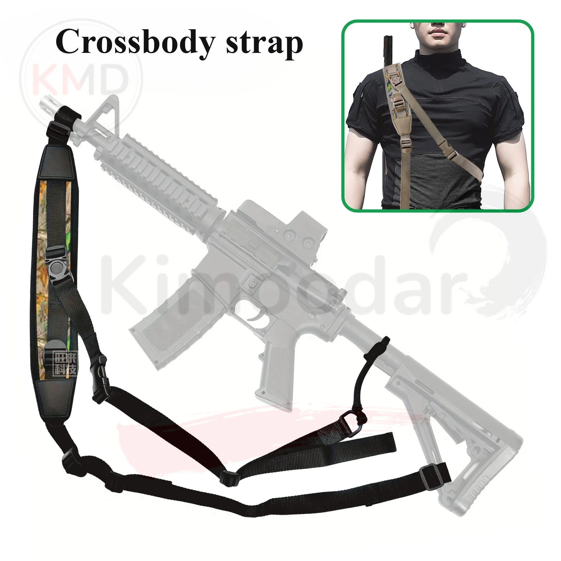 Eslinga táctica neopreno para rifle Airsoft liberación rápida - imagen 3