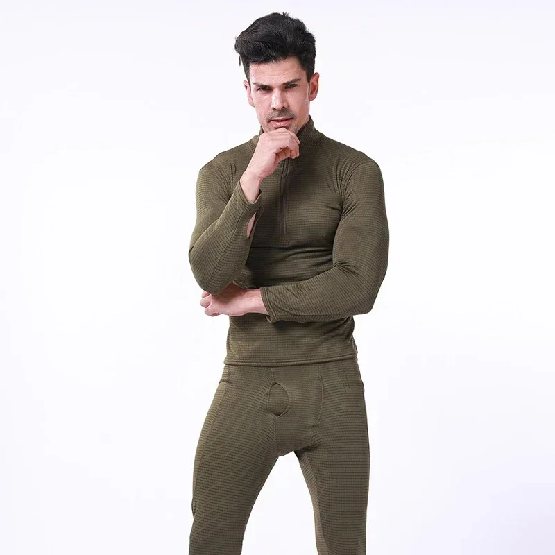 Calzoncillos largos térmicos tácticos sin costuras hombre invierno - imagen 4