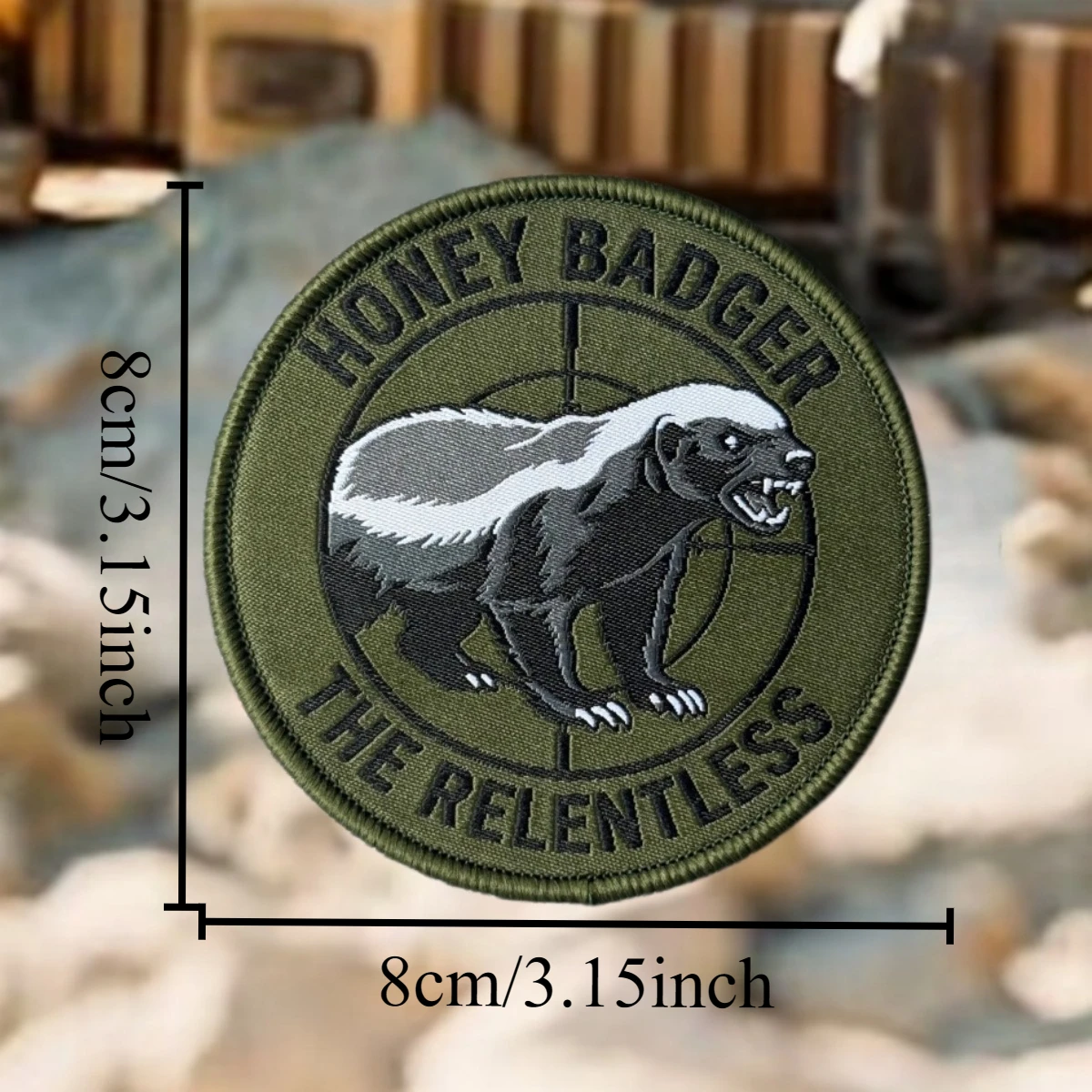 Honey Badger The Relentless – Parche táctico de moral - imagen 2