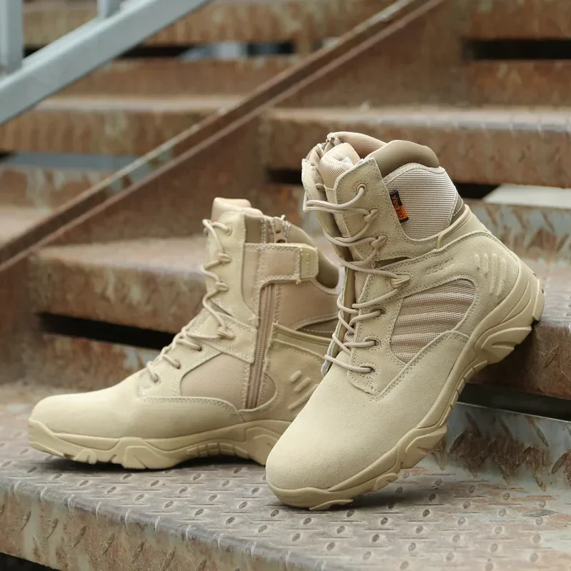 Botas tácticas Desert de cuero para hombre – Resistentes al frío - imagen 3