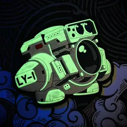 Parche táctico halcón 3D PVC luminoso – Adhesivo para equipación