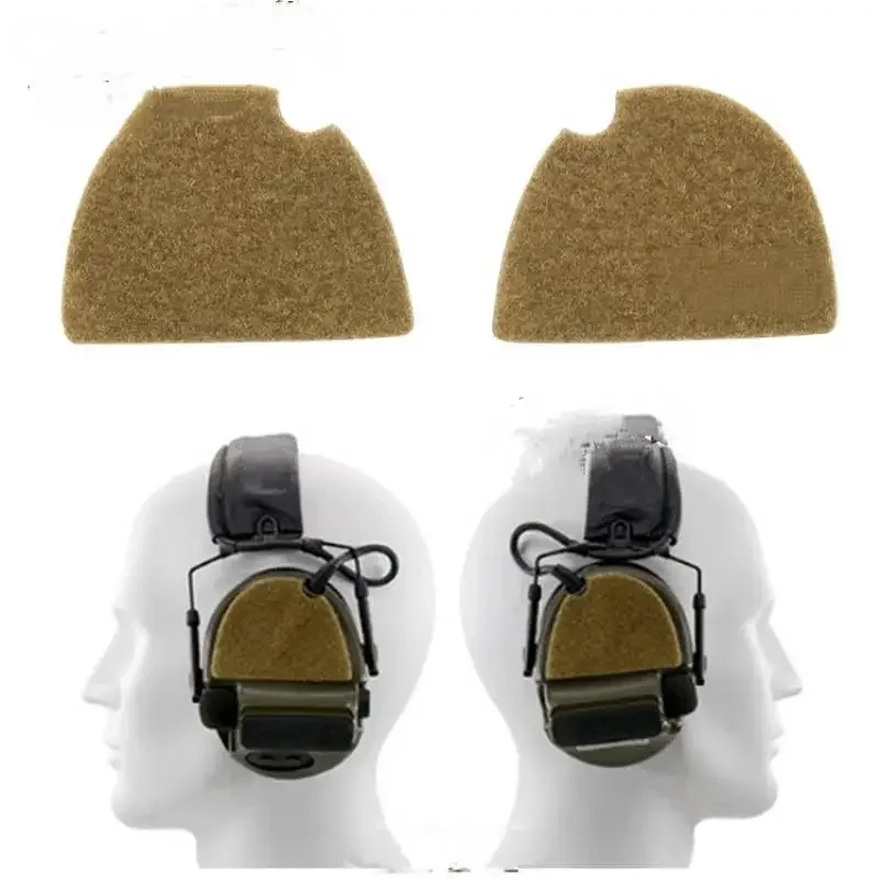Pegatinas tácticas peludas para auriculares COMTAC/Impact/MSA