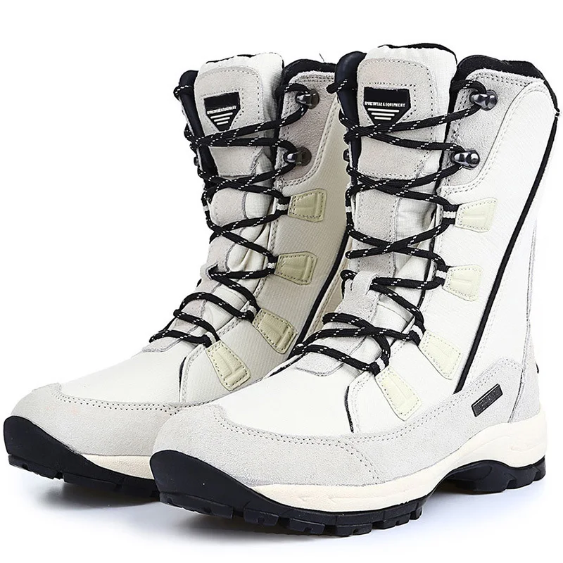 Botas de montaña mujer invierno piel térmica – Senderismo nieve