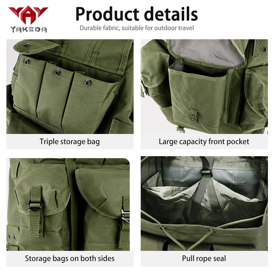 YAKEDA Mochila hidratación para outdoor con estructura metálica - imagen 4