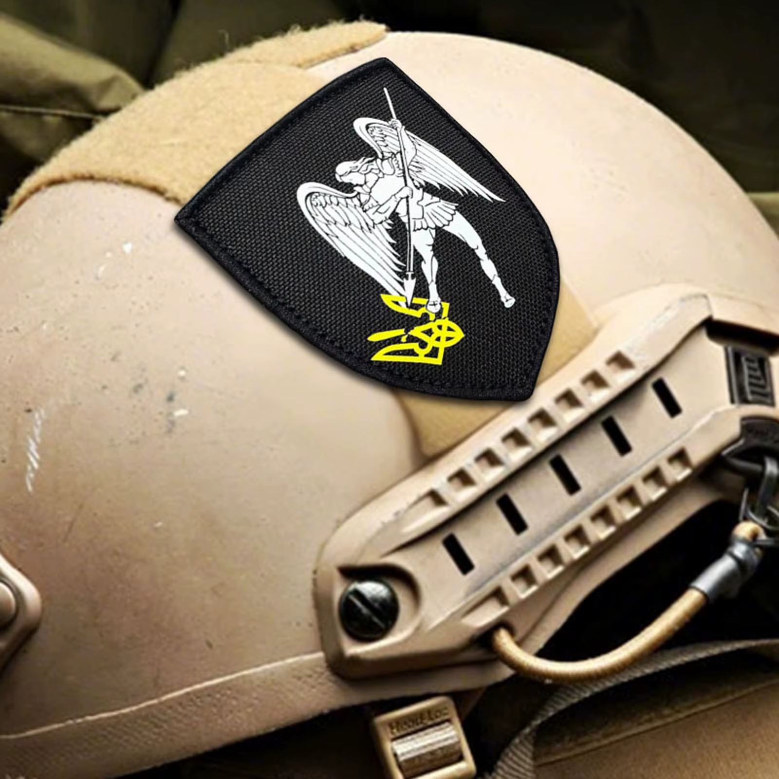 Parche táctico Arcángel Miguel velcro gancho y bucle moral militar para mochila - imagen 3