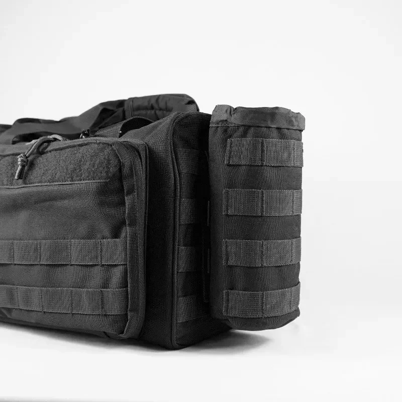 Portabotellas táctico MOLLE ajustable bolsa nailon negra exterior - imagen 5