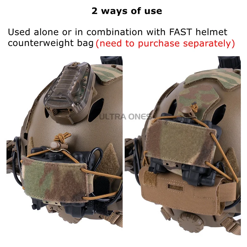 Bolsa de contrapeso para casco NVG con estuche de baterías PVS-31 - imagen 3