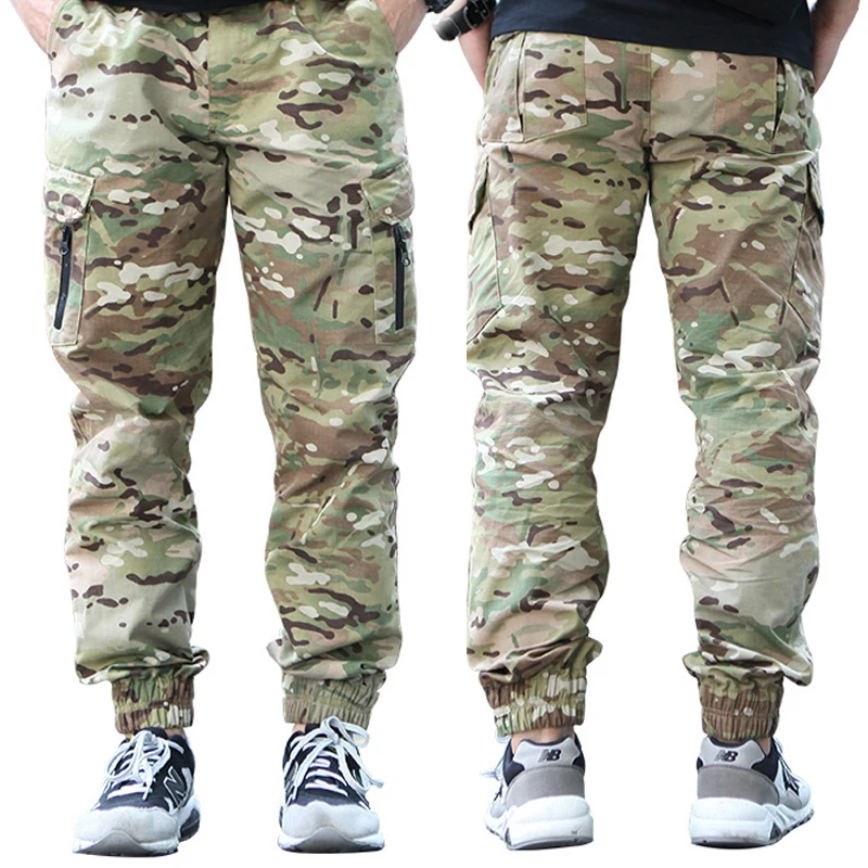 Emersongear Pantalones Tácticos MOLLE Negro Camuflaje para Hombre - imagen 3