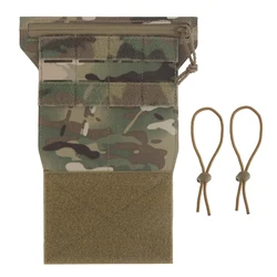 Porta teléfono táctico MOLLE – Panel chest rig navaja y batería