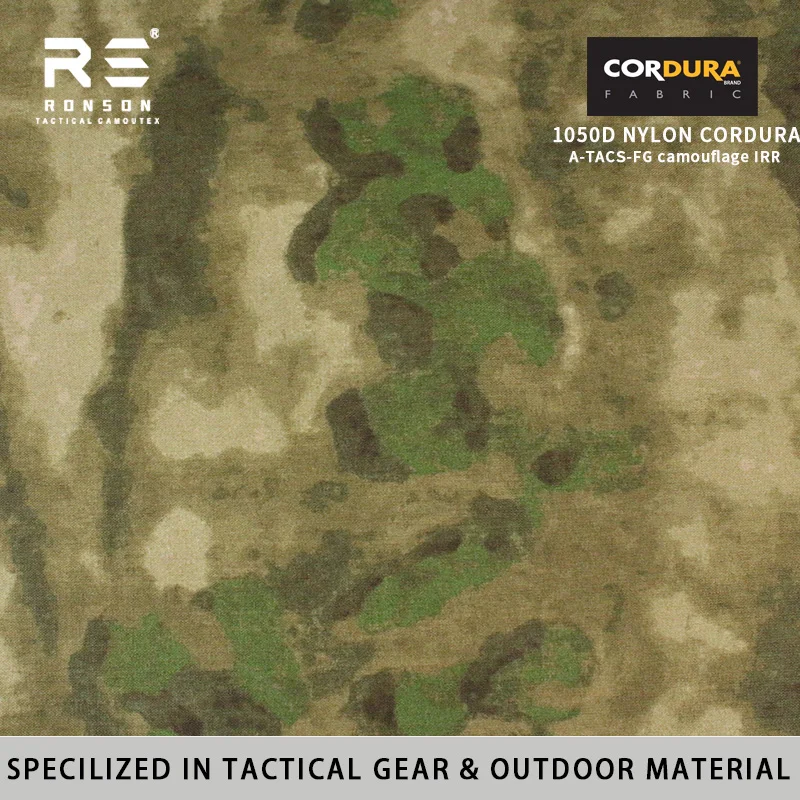 Tela Cordura camuflaje táctico A-TACS-FG impermeable PU duradera - imagen 3