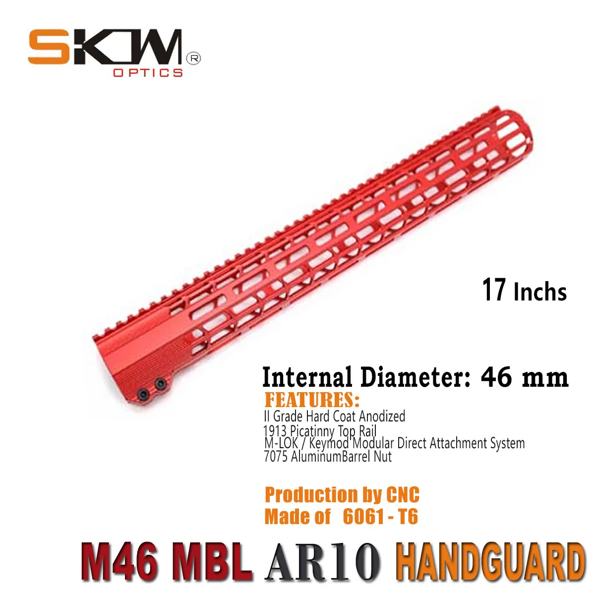 Sistema M-LOK y ranuras de ventilación