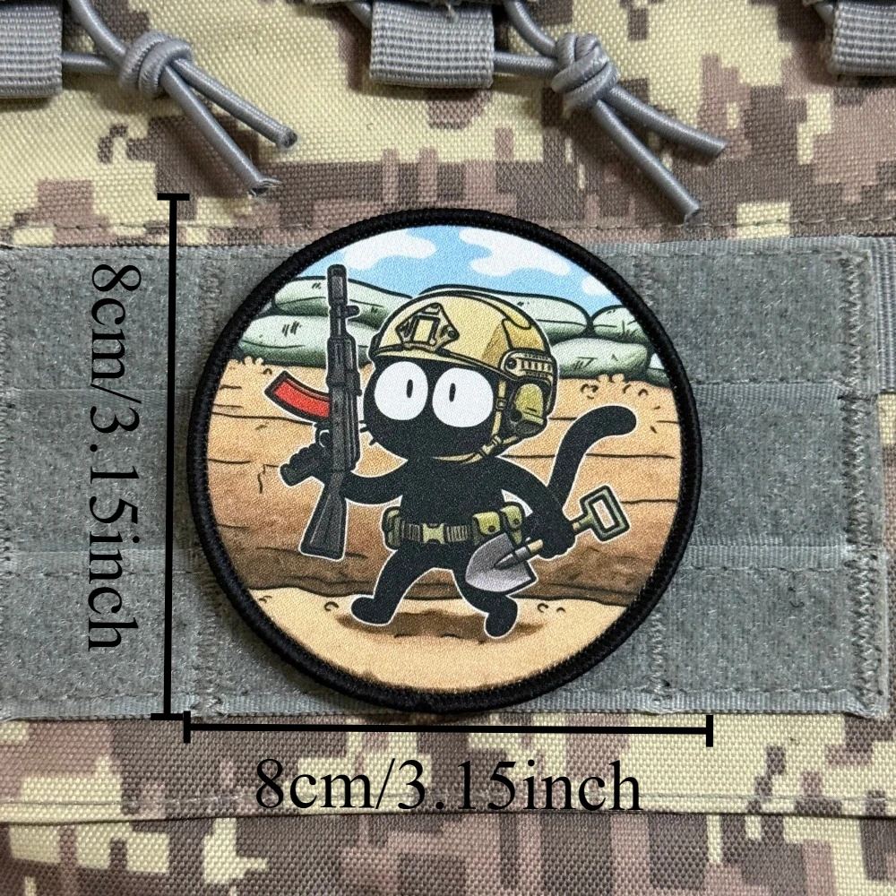 Parche táctico Crot Krtek moral con velcro gancho y bucle - imagen 2