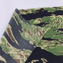 Tela camuflaje impermeable PU de tafetán para toldo bricolaje canopy