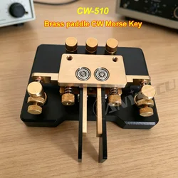 Anysecu CW-510 Llave telegráfica Morse doble palanca de precisión