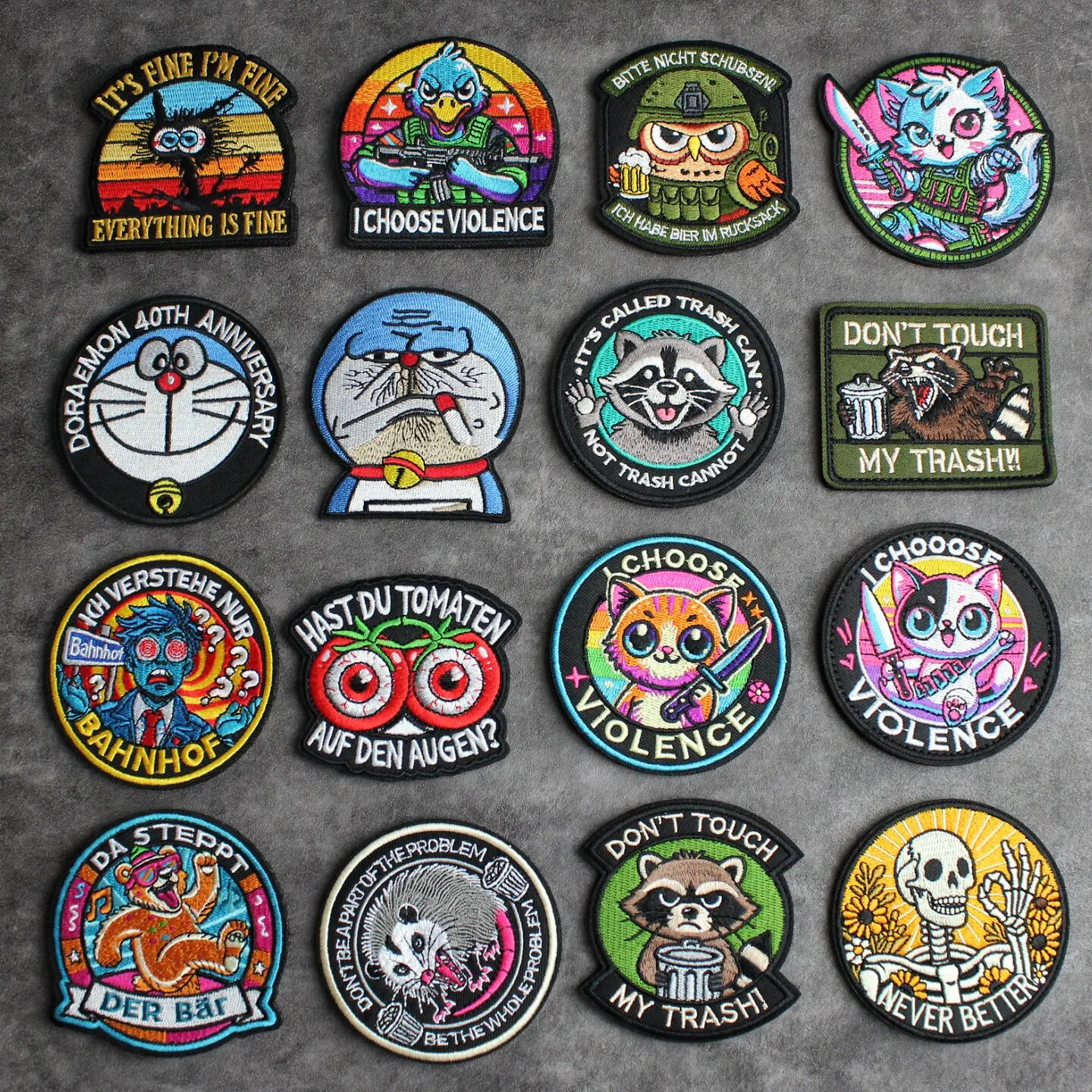 Brazalete estampado de dragón y tigre para mochila y chaqueta